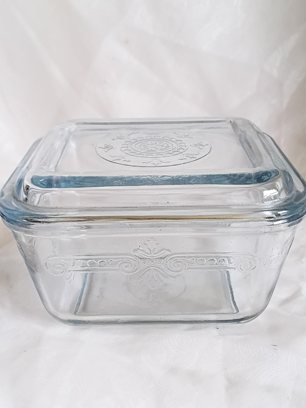 Fire King Sapphire  Blue Glass Covered Baking Dish